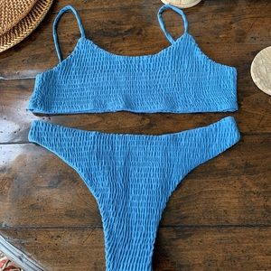 Shein blue swimsuit